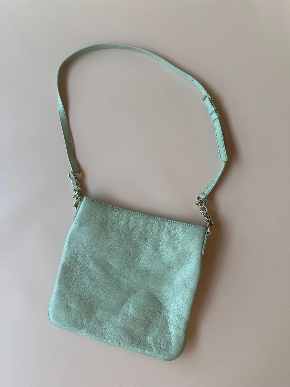 kate spade Mint Green Pebbled Leather Crossbody Bag